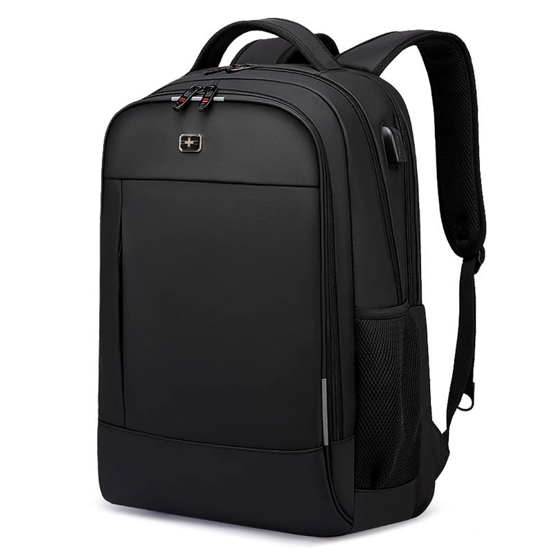 瑞士双肩包男包大容量商务旅行包电脑初中生书包男士登山休闲背包