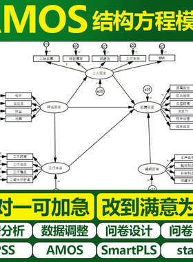 大师姐AMOS 结构方程模型 拟合度提升 数据调整 SEM 因素载荷量