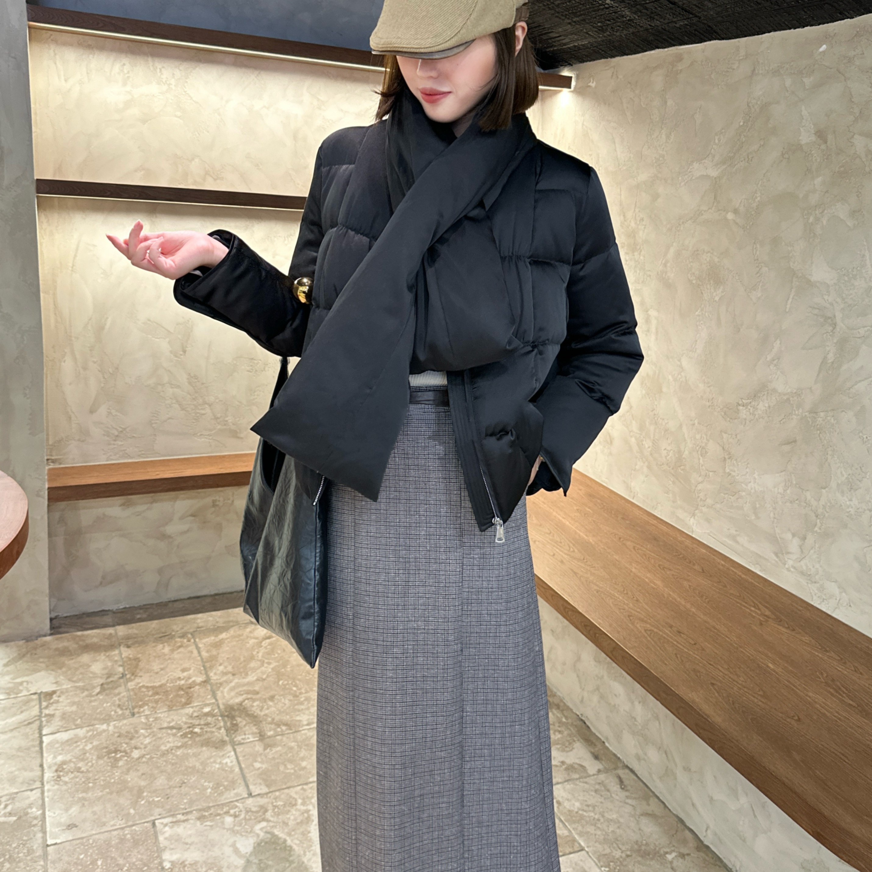 2025新款时尚百搭气质显瘦鹅绒服女短款外套