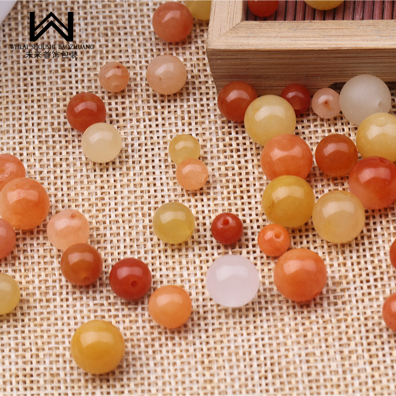 金丝玉圆珠散珠DIY编织手工串珠材料配件手链项链小圆珠子