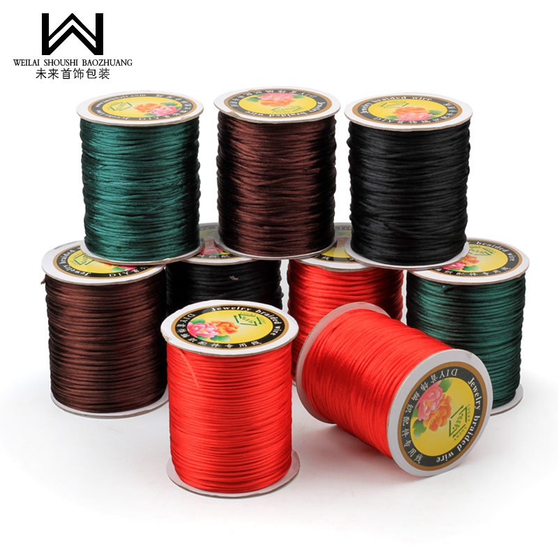 手工编织中国结红线绳项链绳手链手绳diy材料红绳子