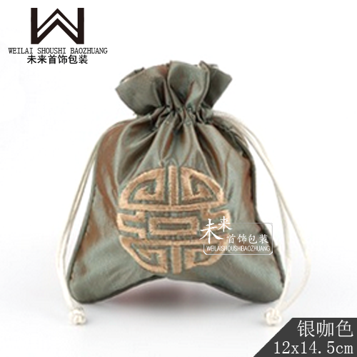 银咖变色龙抽拉袋手串盘玩棉麻布袋加绒文玩布袋盘珠养珠袋饰品袋
