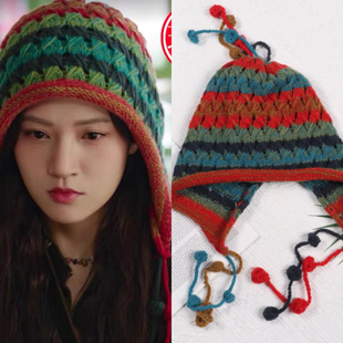 滤镜苏橙橙李兰迪苏渺罗秋韵同款帽子针织帽高级气质2025新款