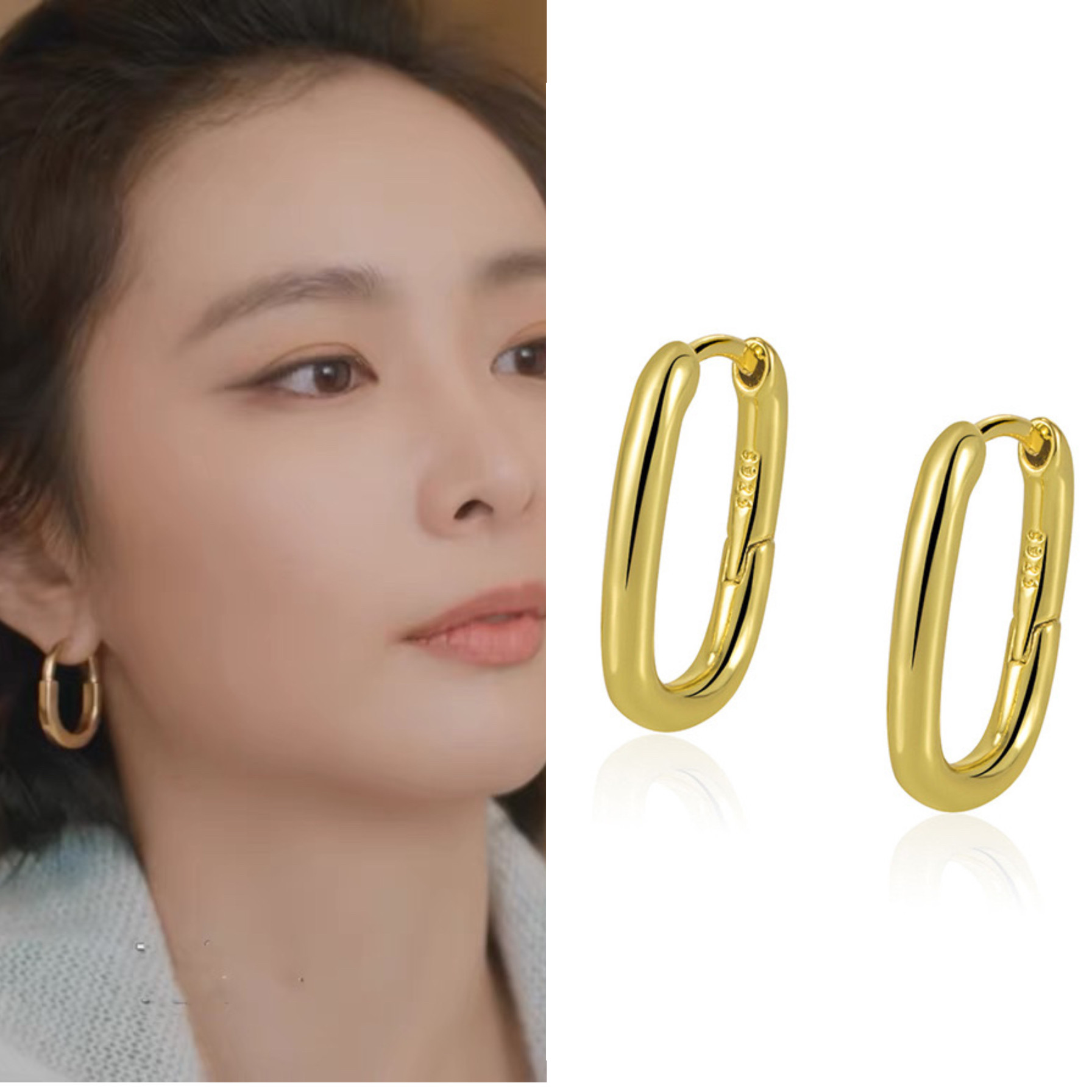 亲爱的仇敌高叶罗曼同款耳环小众轻奢高级感简约日常耳饰耳钉女