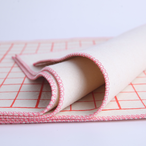 书法毡子40x60 带小楷格子的毛毡垫3x3方格学生 初学者毛笔字垫毡