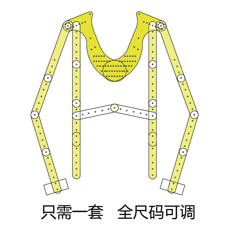 亚克力透明衣架白底拍摄道具