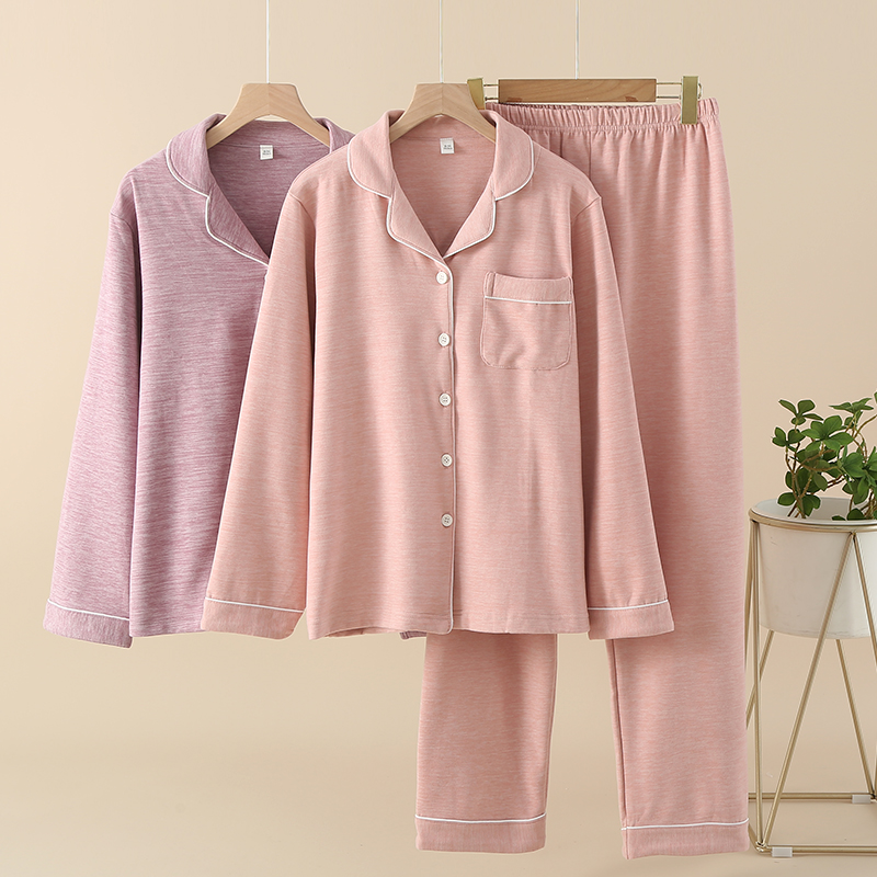 秋冬长袖德绒睡衣女家居服