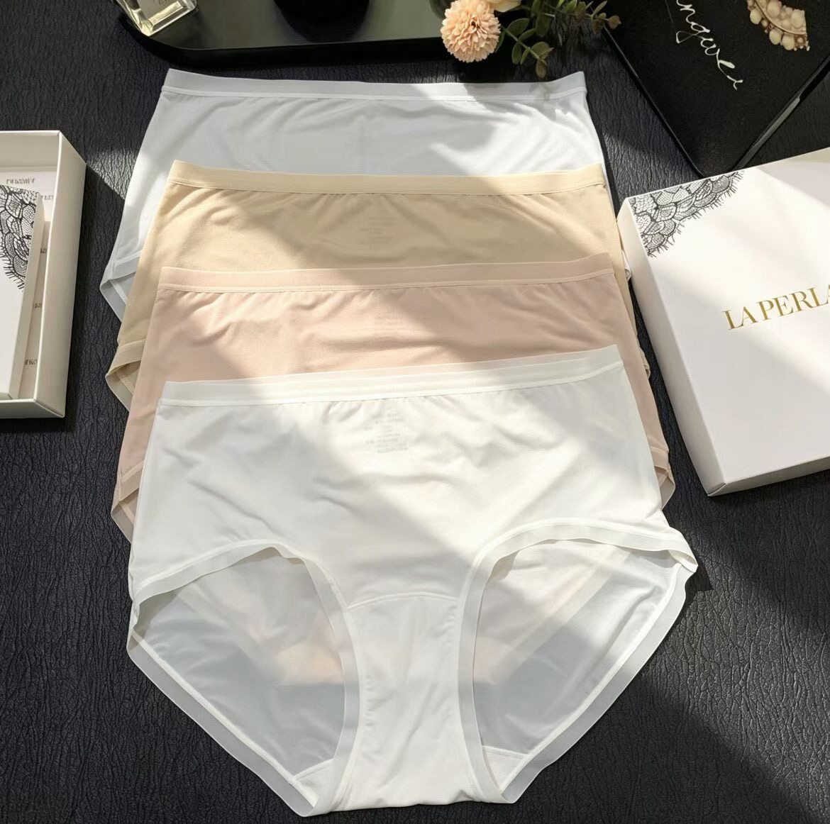 超薄超凉超透！LaP2026夏款新网纱凉感冰丝中腰女内裤超薄裸感