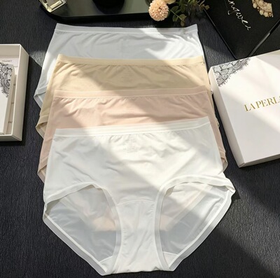 超薄超凉超透！LaP2026夏款新网纱凉感冰丝中腰女内裤超薄裸感