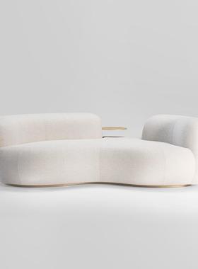 Secolo Tateyama意式轻奢简约弧形侘刹ins风现代设计师异形沙发