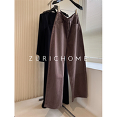 又美又帅少见 粉色镰刀裤 干枯粉玫瑰 水洗做旧粉玫瑰弧形牛仔裤