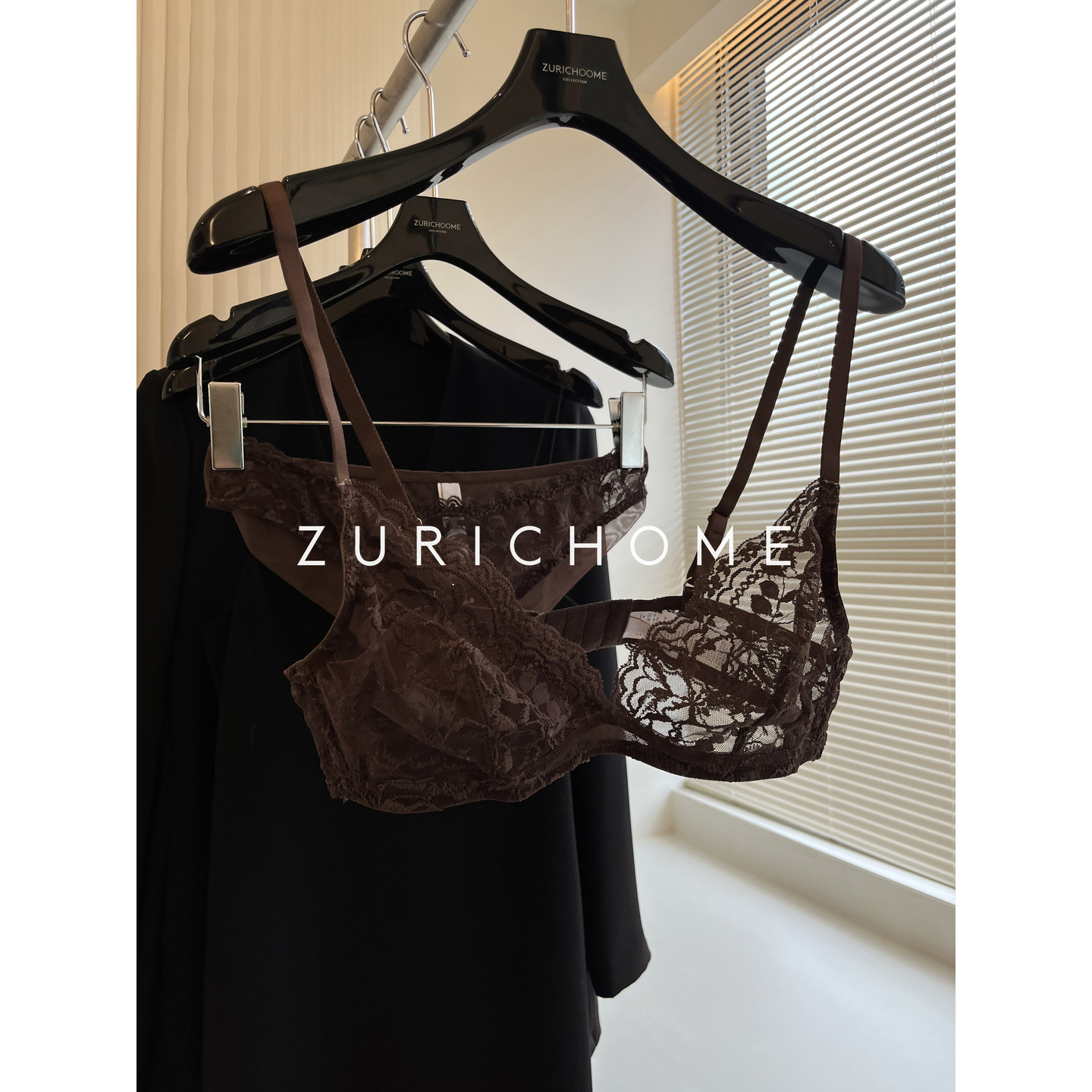 ZURICH HOME 轻薄性感 优雅蕾丝无钢圈小胸内衣Bra 法风蕾丝文胸