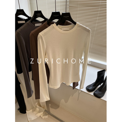 好内搭保暖显瘦短款羊毛保暖T恤