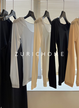 ZURICH HOME轻薄裸感舒适高弹修身 无痕热能奶皮子保暖面膜皮肤衣