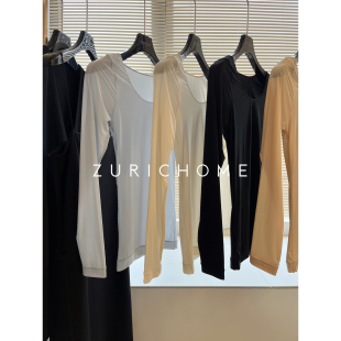 ZURICH 无痕热能奶皮子保暖面膜皮肤衣 HOME轻薄裸感舒适高弹修身