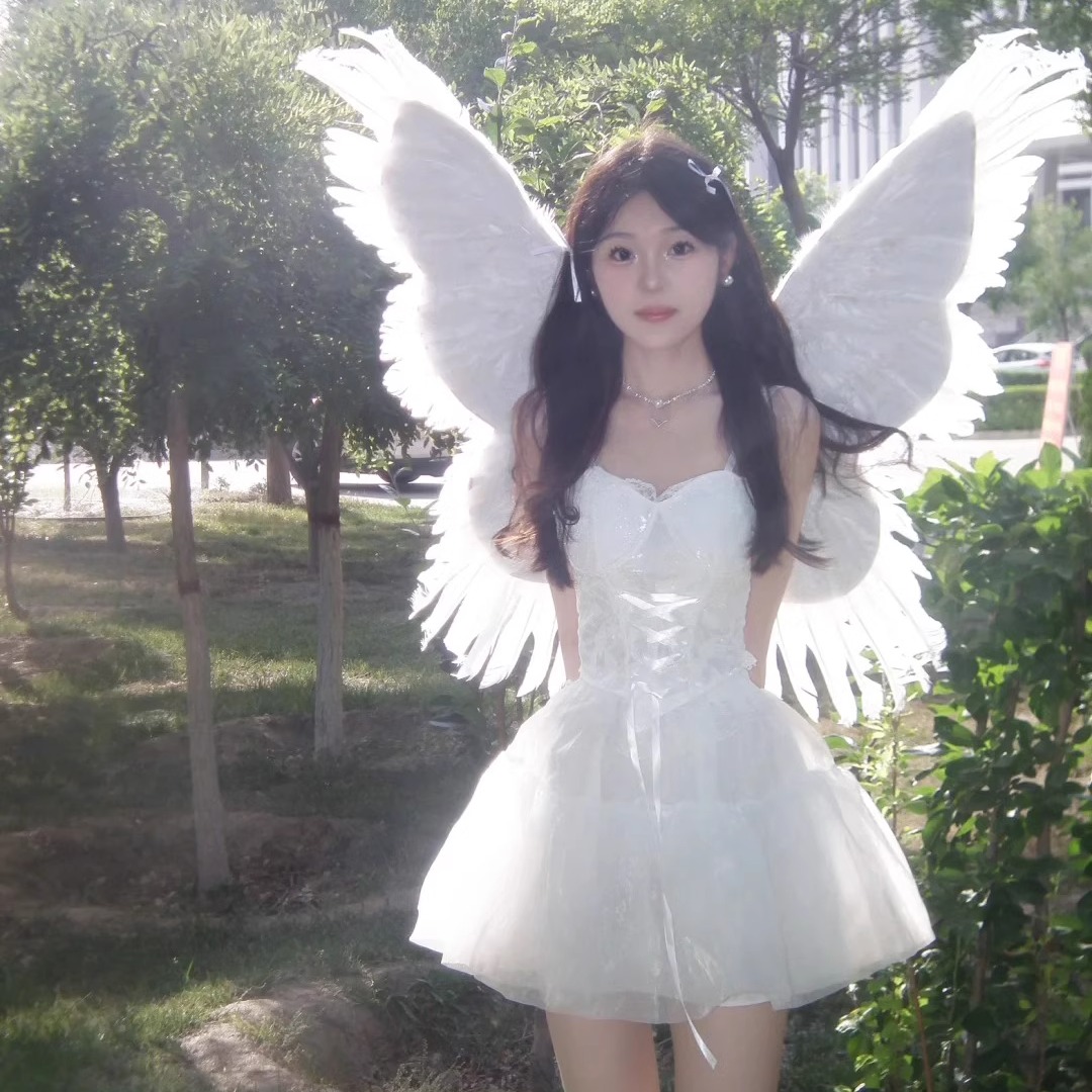 游乐场穿搭万圣节cosplay天使服