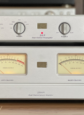 美国ARIAS/雅士 20P+2500M 经典发烧高端前后级功放机/双表头设计