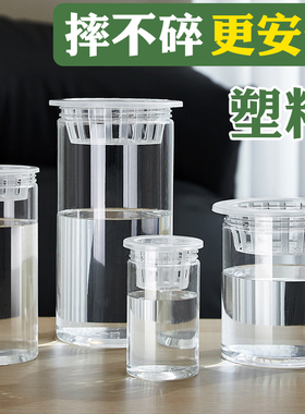 水培器皿塑料透明圆柱形花盆蔬菜豆种子多肉荔枝红薯定植篮种植瓶