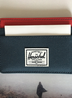 美国正品Herschel Supply Charlie oscar 信用卡夹卡包帆布钱包