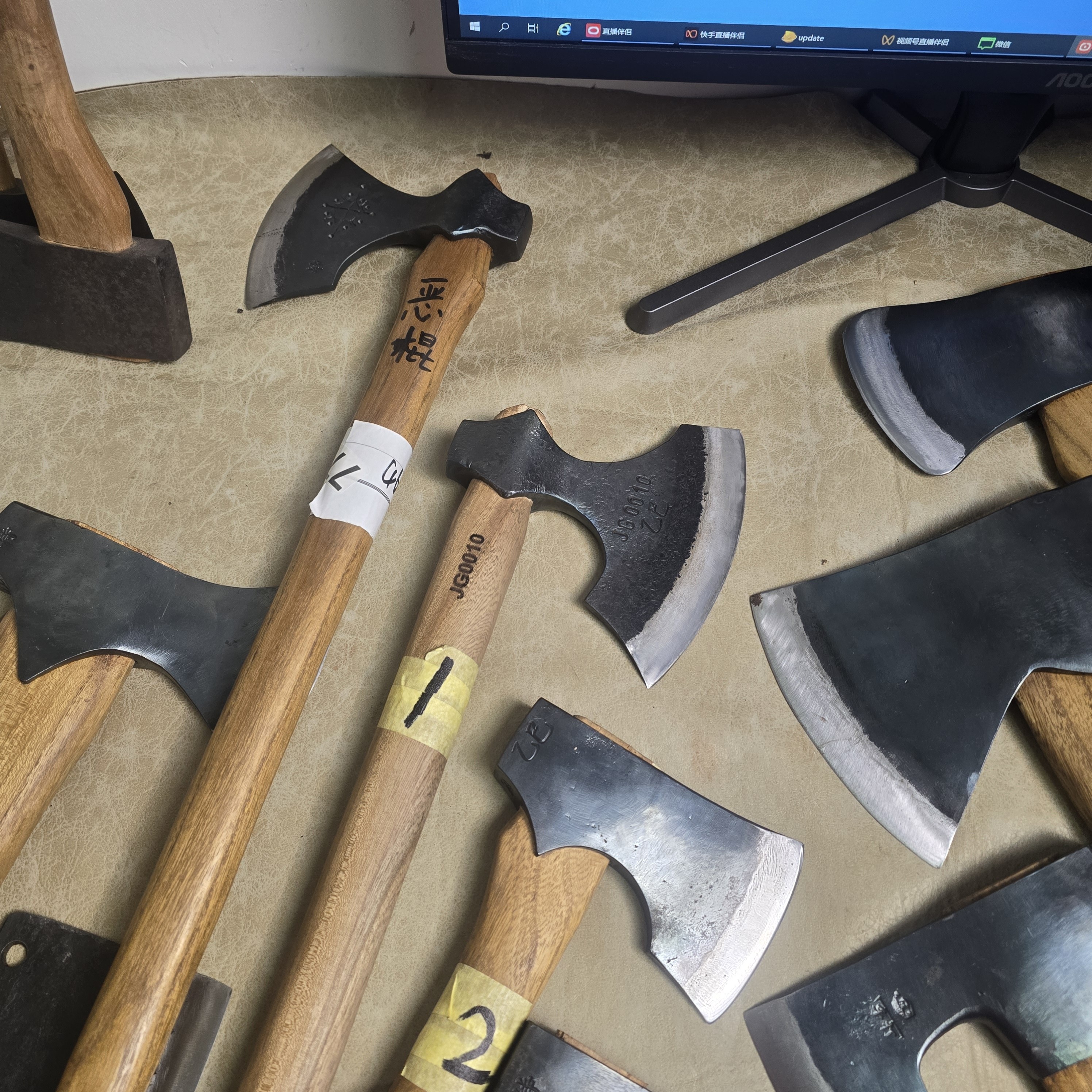 （定制专用链接。）手工锻打斧头工兵斧/营地斧
