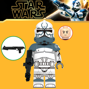 适用小颗粒星球大战1966狼群克隆人彗星暴风兵拼装积木人仔玩具