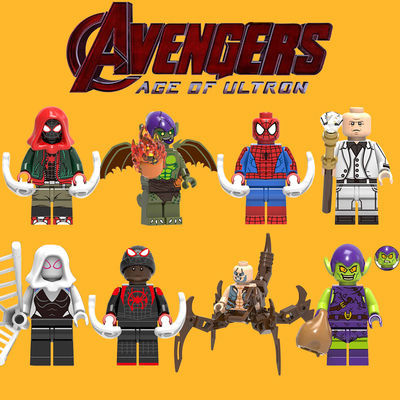 蜘蛛侠宇宙绝版拼装积木人仔