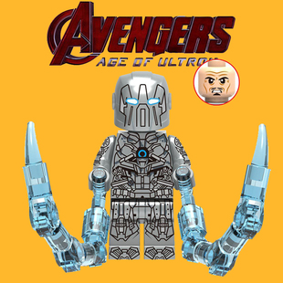 漫威复仇者联盟钢铁侠反派鞭索丧鞭1156第三方拼装 积木男孩玩具