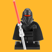 适用小颗粒星球大战210黑色禁卫兵第三方儿童拼装 积木人仔玩具