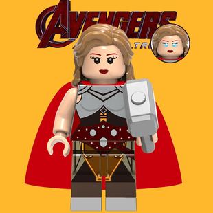 积木复仇者联盟1390简福斯特女雷神第三方儿童拼装男孩子玩具