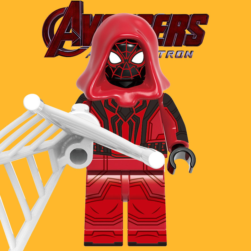 兼容乐高人仔g0156绯红斗篷战衣蜘蛛侠彼得帕克拼装积木玩具男孩