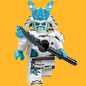 幻影忍者NJO522第十一季 GA128积木人仔 70678 冰皇鬼王 冰雪帝王