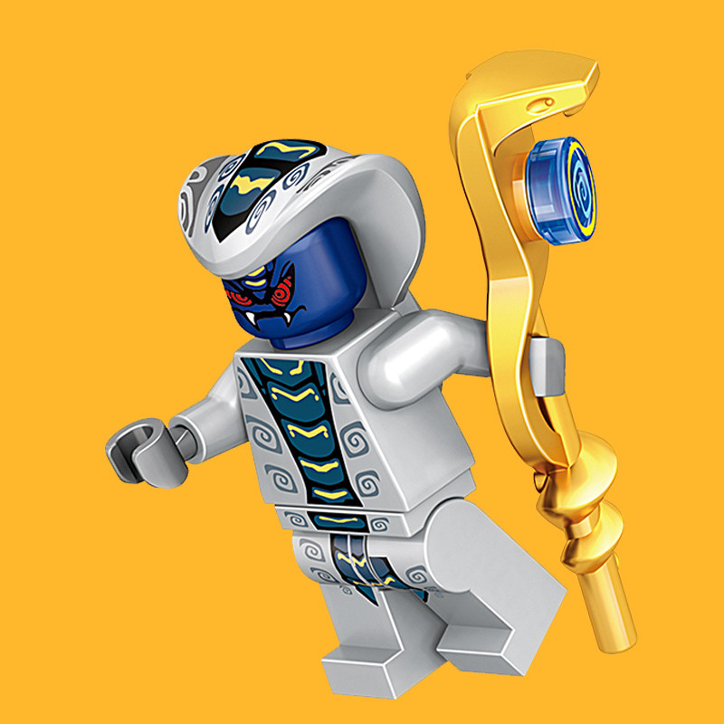 兼容乐高幻影忍者蛇怪军团拉特拉权杖人仔益智拼装积木玩具男孩