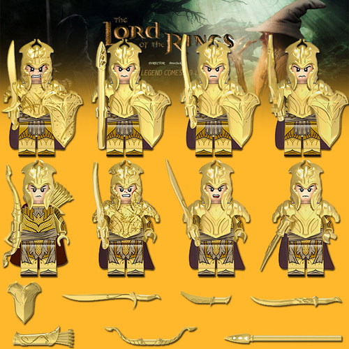 魔戒指环王拼装积木精灵