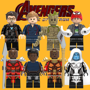 复仇者联盟3托尼斯塔克钢铁侠蜘蛛侠第三方拼装人仔玩具X0194