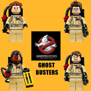 抓鬼敢死队30周年欣宏108-111第三方拼装积木人仔益智儿童玩具