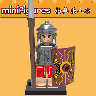 积木中古抽抽乐欣宏648重骑步兵士兵第三方儿童拼装 益智人仔玩具