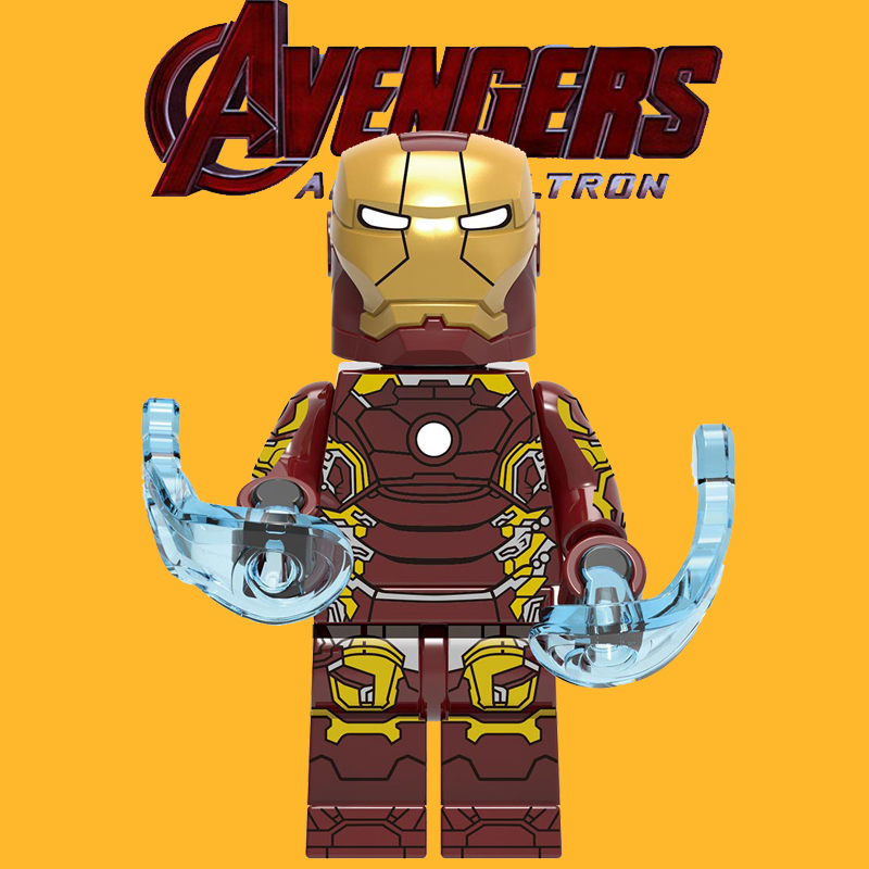 钢铁侠拼装男孩子玩具积木人仔