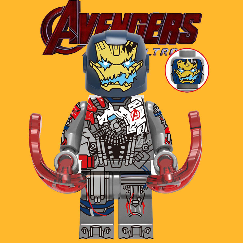 兼容乐高漫威复仇者联盟超级英雄钢铁侠1341奥创拼装积木人仔玩具