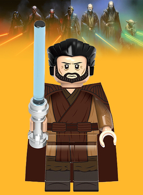 适用小颗粒星球大战G0063杜库伯爵第三方儿童拼装积木人仔玩具