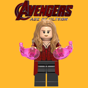 复仇者联盟绯红女巫旺达幻视欣宏864 第三方拼装积木人仔玩具