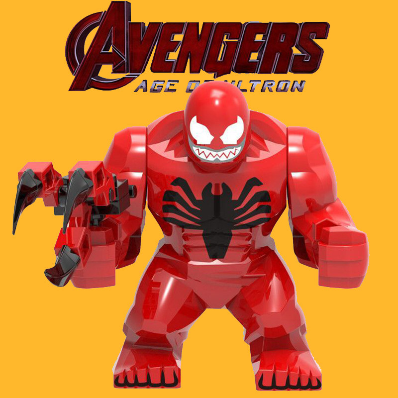 超级英雄毒液2致命守护者屠杀第三方大人仔拼装积木男孩子玩具891