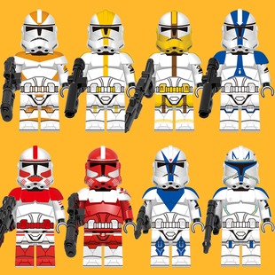 星球大战军团士兵指挥官暴风兵白兵拼装X0300第三方积木人仔玩具