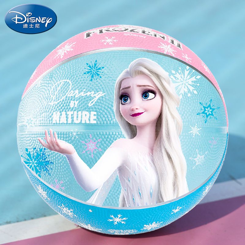 迪士尼篮球儿童幼儿园专用拍拍球5号小学生训练3-4号皮球女孩蓝球