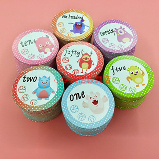 英语课堂奖励积分卡奖励积分币小学积分卡片老师奖励卡通积分卡片