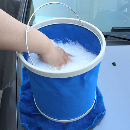 艾丽尔洗车水桶钓鱼桶洗车桶便携式折叠水桶车载伸缩帆布水桶