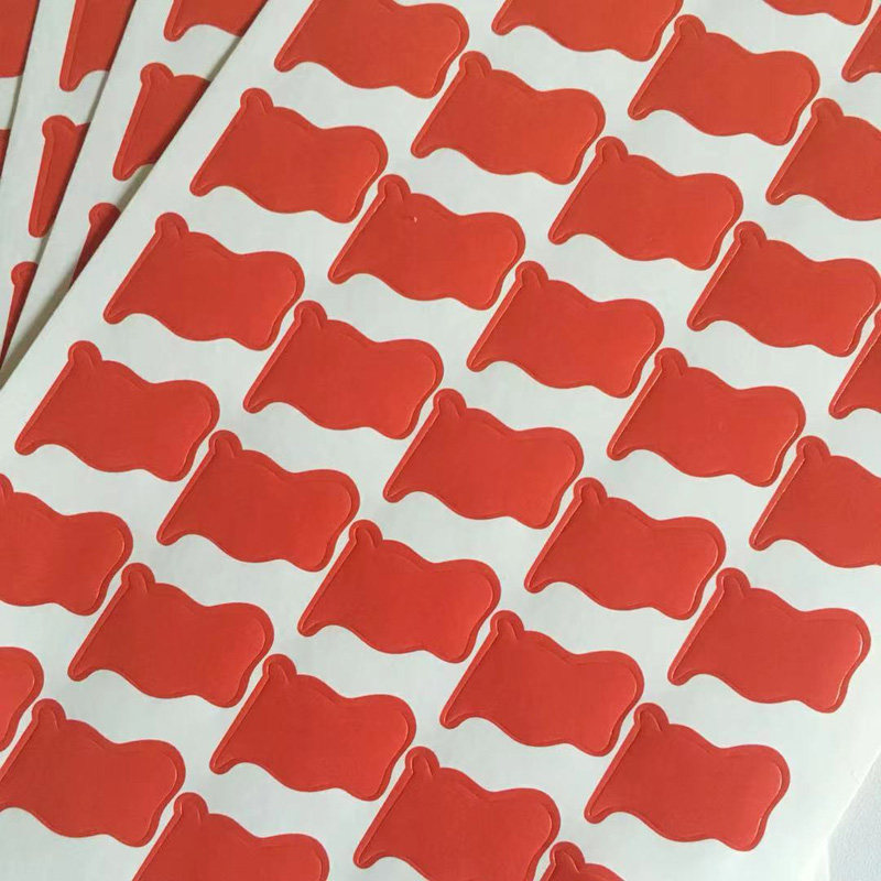 红旗贴纸幼儿园不干胶小粘贴地图标记儿童小朋友奖励纯色学生鼓励