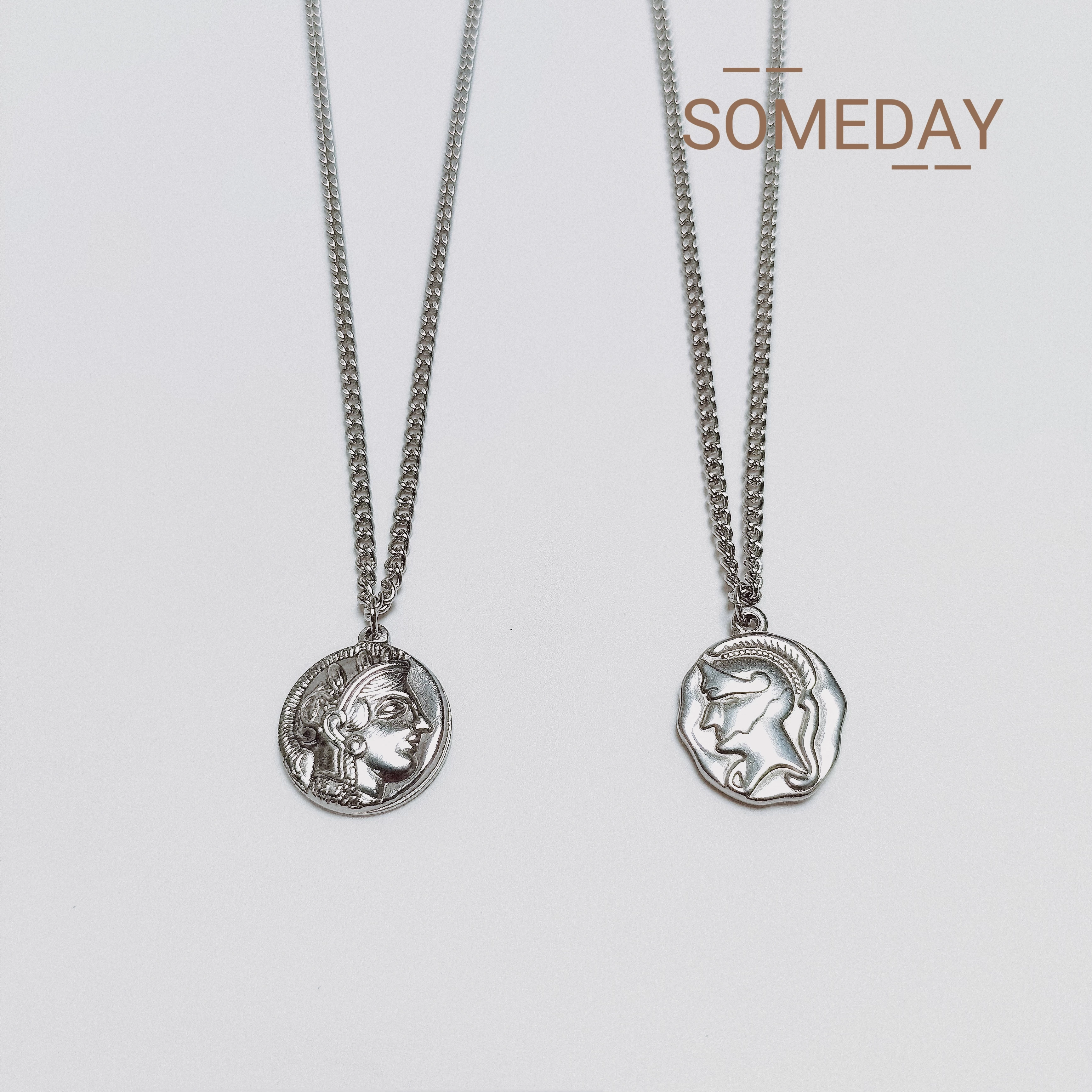 复古希腊雅典娜女神钛钢古罗马骑士项链女男情侣款吊坠百搭卫衣链,饰品/流行首饰/时尚饰品新,项链,淘宝优惠券,粉丝福利购,淘宝优惠卷