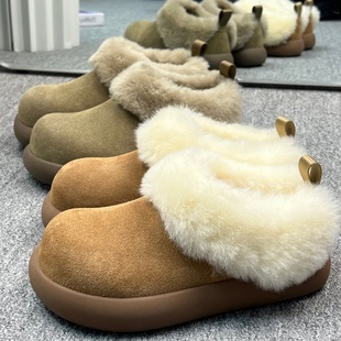 2025冬季新款土豆塔茨勒雪地靴皮毛一体冬季保暖舒适防滑短靴