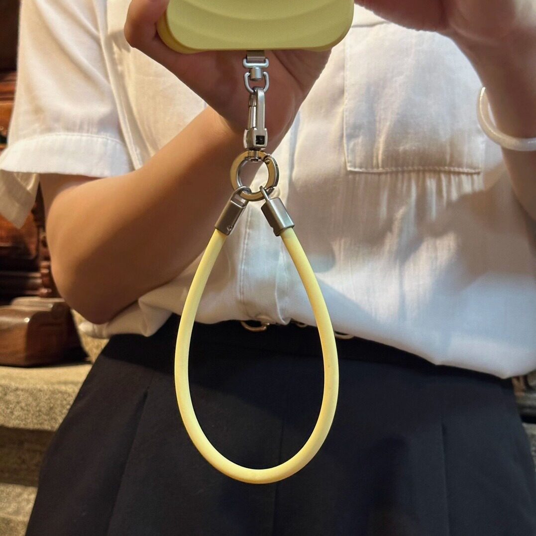 液态硅胶手机挂绳挂脖斜挎可背绳手机安全绳短手绳可旋转调节吊绳
