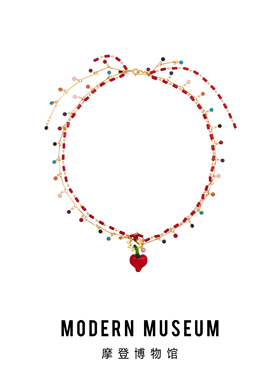 摩登博物馆原创设计琉璃锁骨链